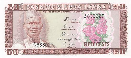 Sierra Leone p4d 50 Cents